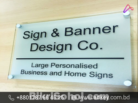 Acrylic Name plates Advertising in Dhaka Bangladesh